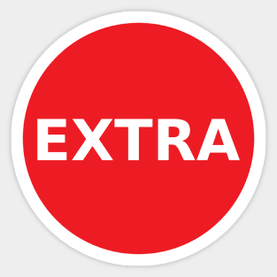 EXTRA Big Red Dot Hoodiez Sticker